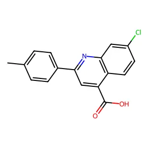 7-Chloro-2-(4-methylphenyl)-4-quinolinecarboxylic acid structure