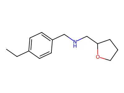 N-[(4-ethylphenyl)methyl]-1-[(2R)-oxolan-2-yl]methanamine structure