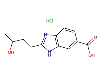 2-(3-Hydroxy-butyl)-1H-benzoimidazole-5-carboxylic acid structure