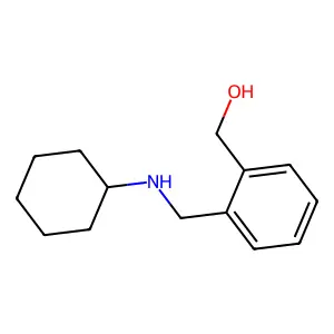 (2-Cyclohexylaminomethyl-phenyl)-methanol structure