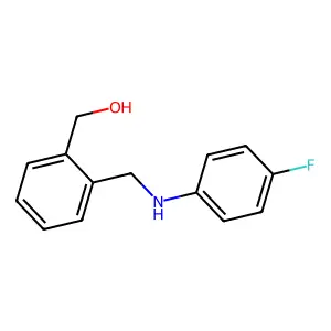 [2-[(4-Fluoroanilino)methyl]phenyl]methanol structure