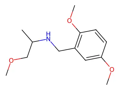 (2,5-Dimethoxybenzyl)(2-methoxy-1-methylethyl)amine structure