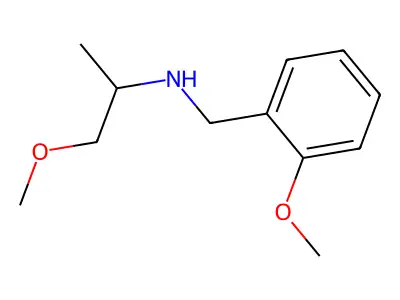 (2R)-1-methoxy-N-[(2-methoxyphenyl)methyl]propan-2-amine structure
