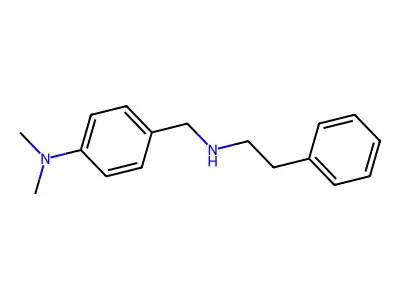 Dimethyl-[4-(phenethylamino-methyl)-phenyl]-amine structure