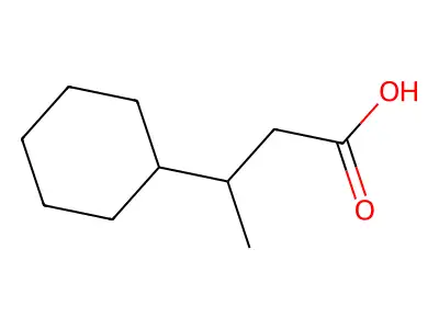 3-Cyclohexylbutanoic acid structure