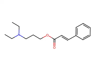 3-(Diethylamino)propyl cinnamate structure