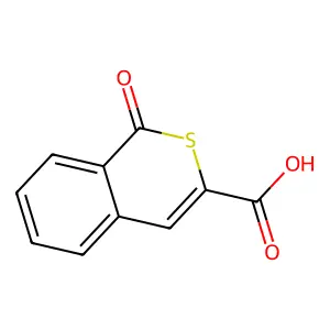 1-Oxo-1H-isothiochromene-3-carboxylic acid structure