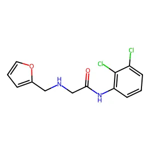 N-(2,3-Dichlorophenyl)-2-[(2-furanylmethyl)amino]acetamide structure