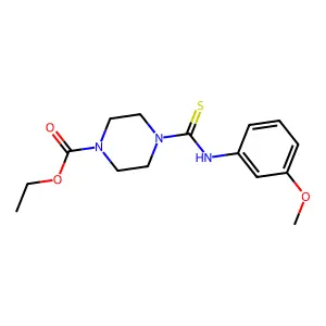 Ethyl 4-[(3-methoxyphenyl)carbamothioyl]piperazine-1-carboxylate structure