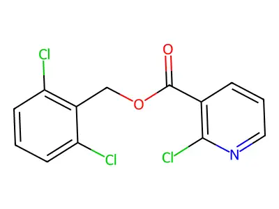 (2,6-Dichlorophenyl)methyl 2-chloropyridine-3-carboxylate structure