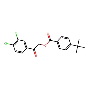 2-(3,4-Dichlorophenyl)-2-oxoethyl 4-tert-butylbenzoate structure
