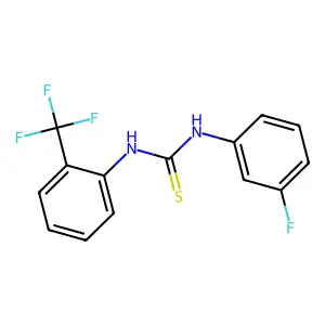 1-(3-Fluorophenyl)-3-[2-(trifluoromethyl)phenyl]thiourea structure
