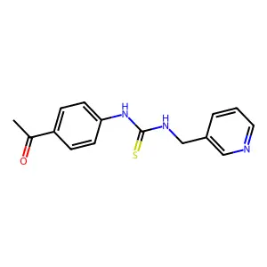 1-(4-Acetylphenyl)-3-(pyridin-3-ylmethyl)thiourea structure