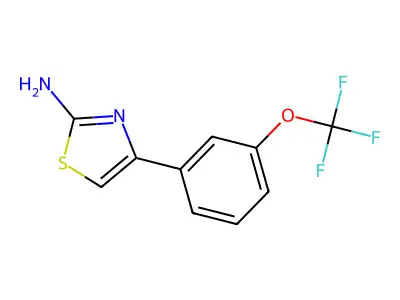 4-[3-(Trifluoromethoxy)phenyl]-1,3-thiazol-2-amine structure