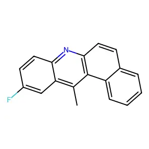 Benz(a)acridine, 10-fluoro-12-methyl- structure