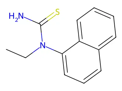Thiourea, N-ethyl-N-1-naphthalenyl- structure
