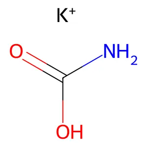 氨基甲酸单钾盐 structure