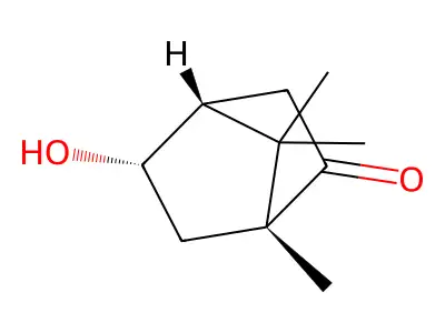 Rel-(1R,4R,5S)-5-hydroxy-1,7,7-trimethylbicyclo[2.2.1]heptan-2-one structure