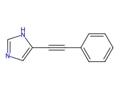 1H-Imidazole, 5-(2-phenylethynyl)- structure
