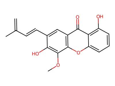Globulixanthone A structure