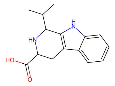 1-Isopropyl-2,3,4,9-tetrahydro-1H-beta-carboline-3-carboxylic acid structure