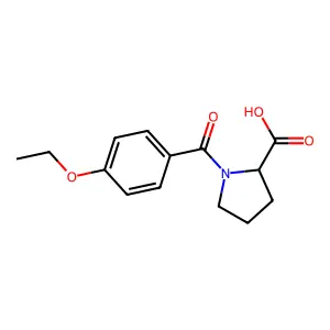 (2S)-1-(4-ethoxybenzoyl)pyrrolidine-2-carboxylic acid structure