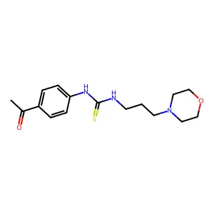 1-(4-Acetylphenyl)-3-(3-morpholin-4-ylpropyl)thiourea structure