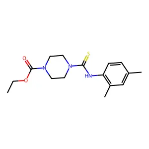 Ethyl 4-[(2,4-dimethylphenyl)carbamothioyl]piperazine-1-carboxylate structure