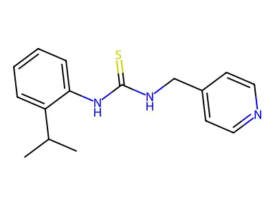 1-(2-Propan-2-ylphenyl)-3-(pyridin-4-ylmethyl)thiourea structure