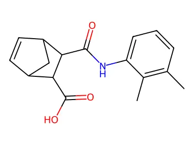 3-[(2,3-Dimethylphenyl)carbamoyl]bicyclo[2.2.1]hept-5-ene-2-carboxylic acid structure