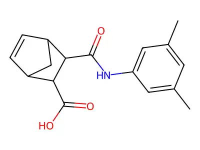 3-[(3,5-Dimethylphenyl)carbamoyl]bicyclo[2.2.1]hept-5-ene-2-carboxylic acid structure