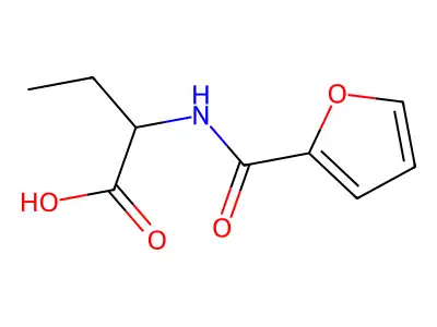 2-[(Furan-2-yl)formamido]butanoic acid structure