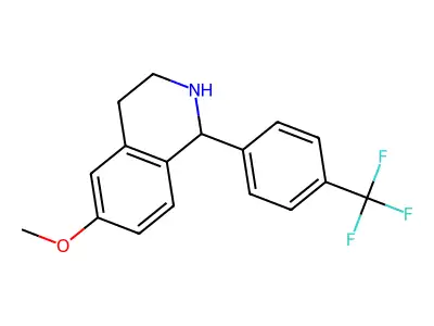 6-Methoxy-1-[4-(trifluoromethyl)phenyl]-1,2,3,4-tetrahydroisoquinoline structure