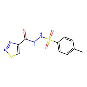 4-methyl-N'-(1,2,3-thiadiazol-4-ylcarbonyl)benzenesulfonohydrazide structure