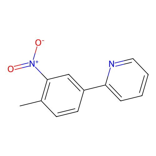 2-(3-Nitro-p-tolyl)pyridine structure