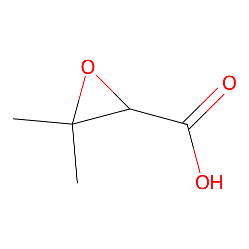 3,3-Dimethyloxirane-2-carboxylic acid structure