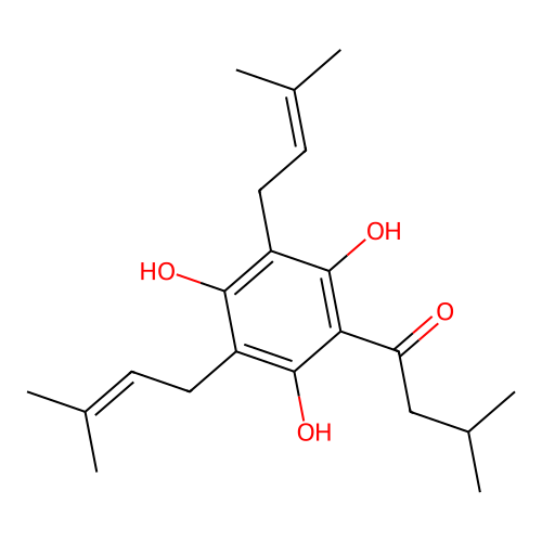 Deoxyhumulone structure