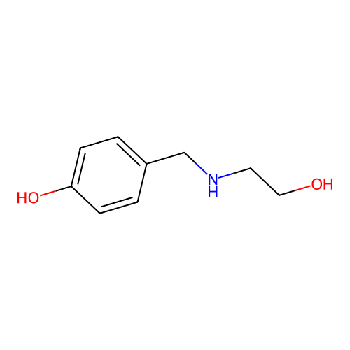 4-[(2-Hydroxyethylamino)methyl]phenol structure