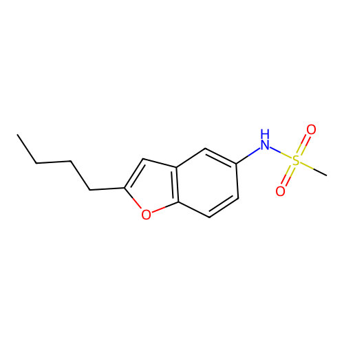 N-(2-Butyl-1-benzofuran-5-yl)methanesulfonamide structure