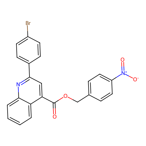 4-Nitrobenzyl 2-(4-bromophenyl)quinoline-4-carboxylate structure