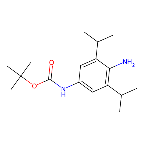 Carbamic acid,n-[4-amino-3,5-bis(1-methylethyl)phenyl]-,1,1-dimethylethyl ester structure
