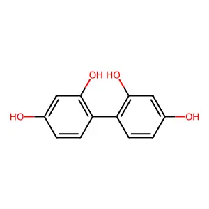 [1,1'-Biphenyl]-2,2',4,4'-tetrol structure