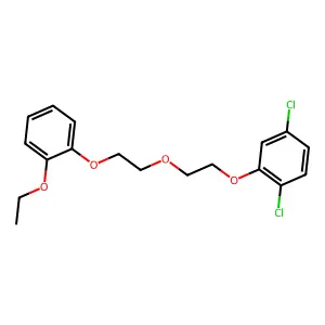 1,4-Dichloro-2-[2-[2-(2-ethoxyphenoxy)ethoxy]ethoxy]benzene structure