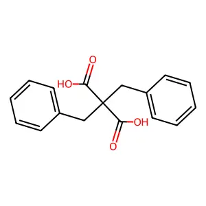 Dibenzylmalonic acid structure