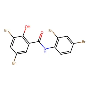 3,5-dibromo-N-(2,4-dibromophenyl)-2-hydroxybenzamide structure