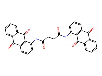 N~1~,N~4~-Bis(9,10-dioxo-9,10-dihydroanthracen-1-yl)butanediamide structure