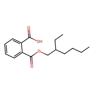 Mono(2-ethylhexyl) phthalate structure