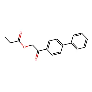 2-([1,1'-Biphenyl]-4-yl)-2-oxoethyl propanoate structure