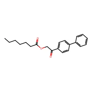 [2-Oxo-2-(4-phenylphenyl)ethyl] heptanoate structure