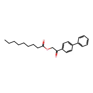[2-Oxo-2-(4-phenylphenyl)ethyl] nonanoate structure